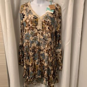 Brand new Umgee dress with embroidered detail.